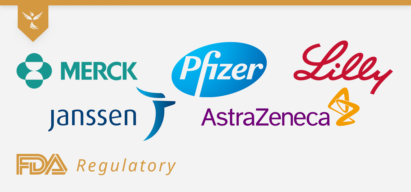 merck, pfizer, lilly, janssen, and astrazeneca cover image